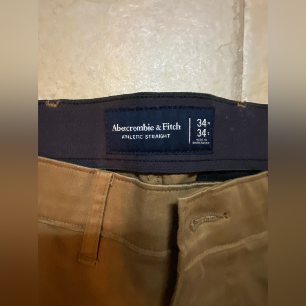 Abercrombie chinos khaki pants NWT 34x34